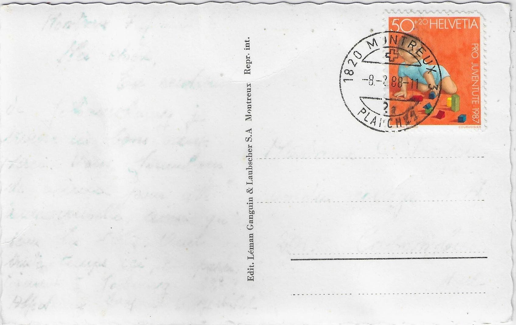 Cartoline postali: Montreux et les Dent du Midi – Usato da Ettingen venduto da Kartenplanet 1