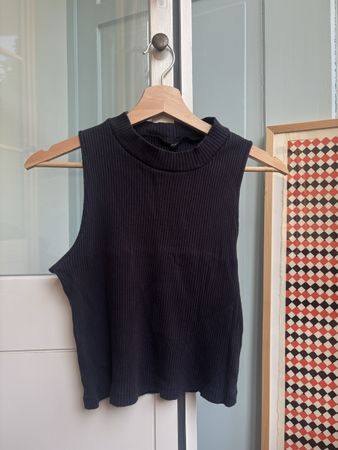 Uniqlo Baumwolle Top Gr. S Dunkelblau
