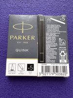 Parker Pen Quink Z 44 - 2 Schachteln (10 Patronen) - schwarz