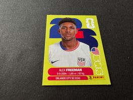 Panini Sticker FIFA Fussball WM 2026 Alex Freeman USA 6