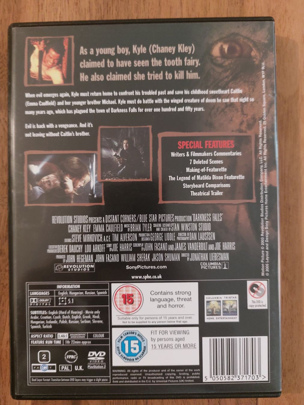 Alle DVDs: DVD - Darkness Falls – Gebraucht aus Rheinfelden von FilmAuktion 1