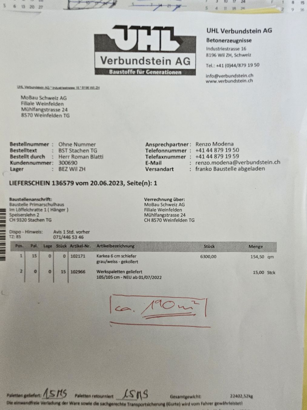 Rivestimenti per pavimenti: Verbundsteine – Usato da Egnach venduto da John6030 1