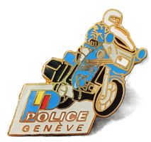 U428 - Pin Polizei Genf / Police Genève Bike Motorrad