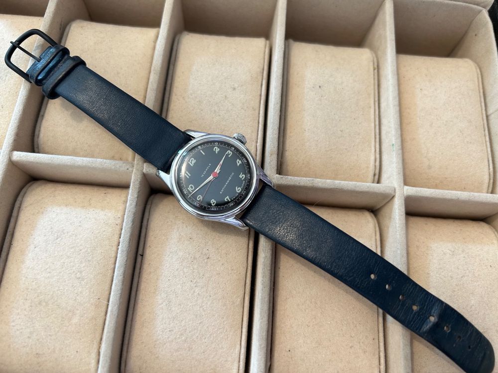 Montre Bracelet Mécanique Vintage Lubin – Style Classique – Pour Gaucher – Fonctionne