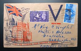 GROSSBRITANNIEN FDC „PEACE“-Ausgabe-Kombination 1946