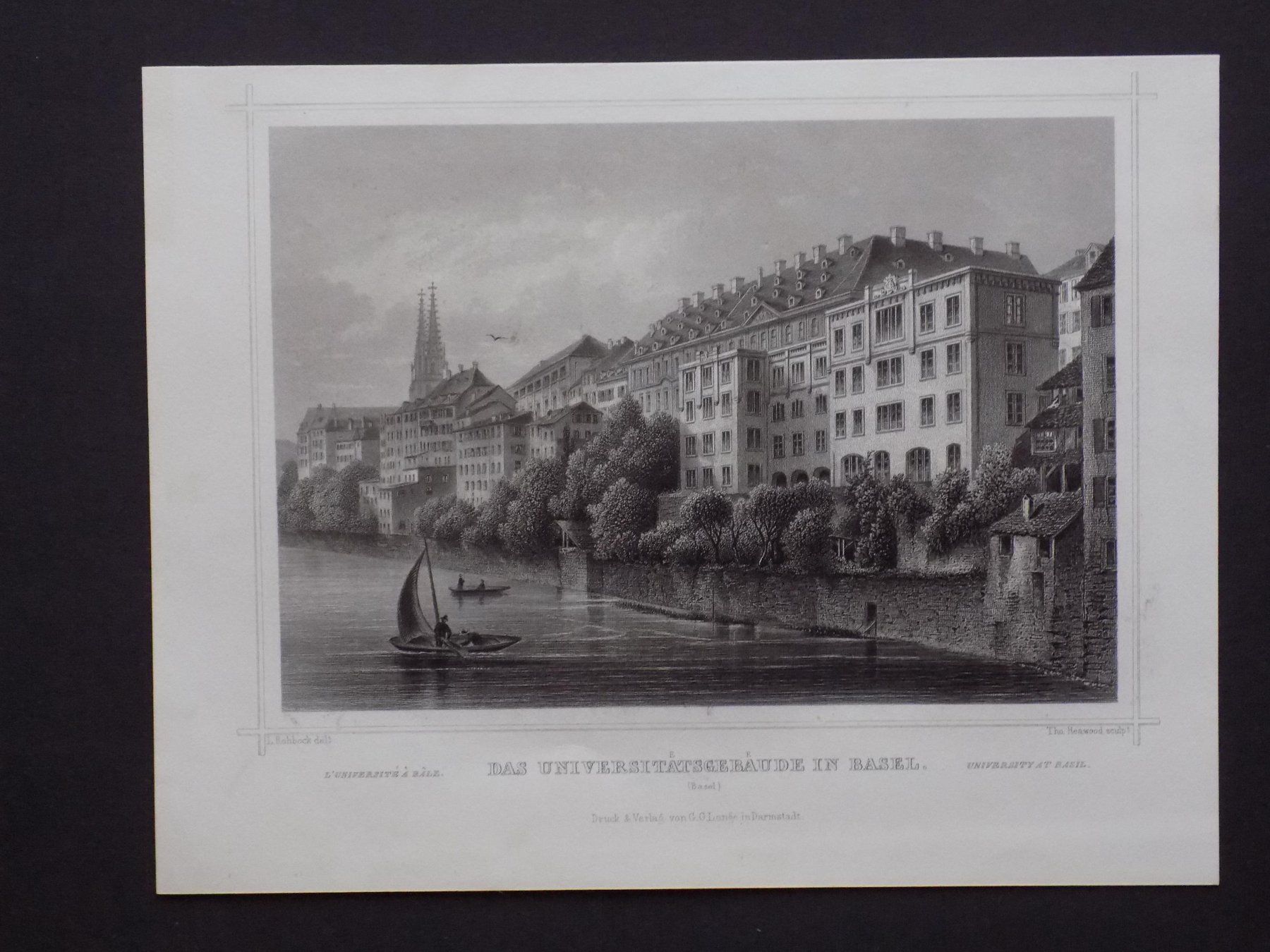 Gravures: Basel Universitätsgebäude – D'occasion à Risch par Rischli15