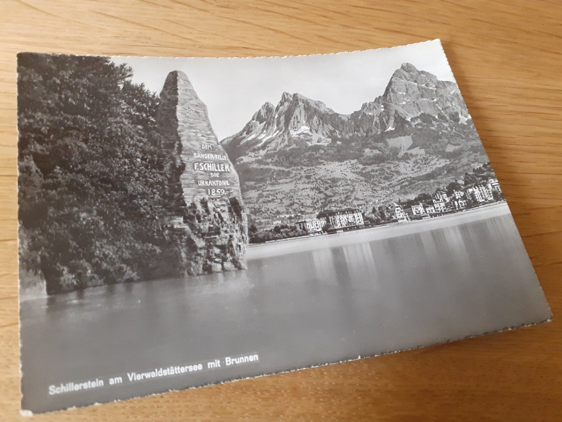 Cartoline postali: BRUNNEN - SCHILLER STEIN - VIERWALDSTAETTERSEE – Usato da Winterthur venduto da Ornyx7