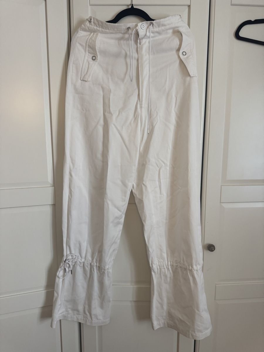 Pantalons: Dion Lee Eyelet Tie-Cuff Pants White Size M new – Neuf (Voir description) à Zürich par flo_8yph