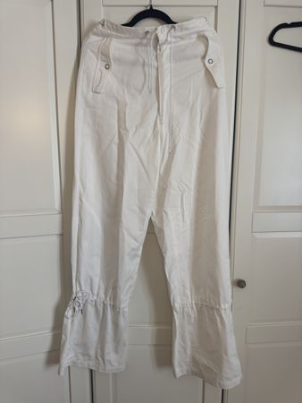 Dion Lee Eyelet Tie-Cuff Pants White Size M new