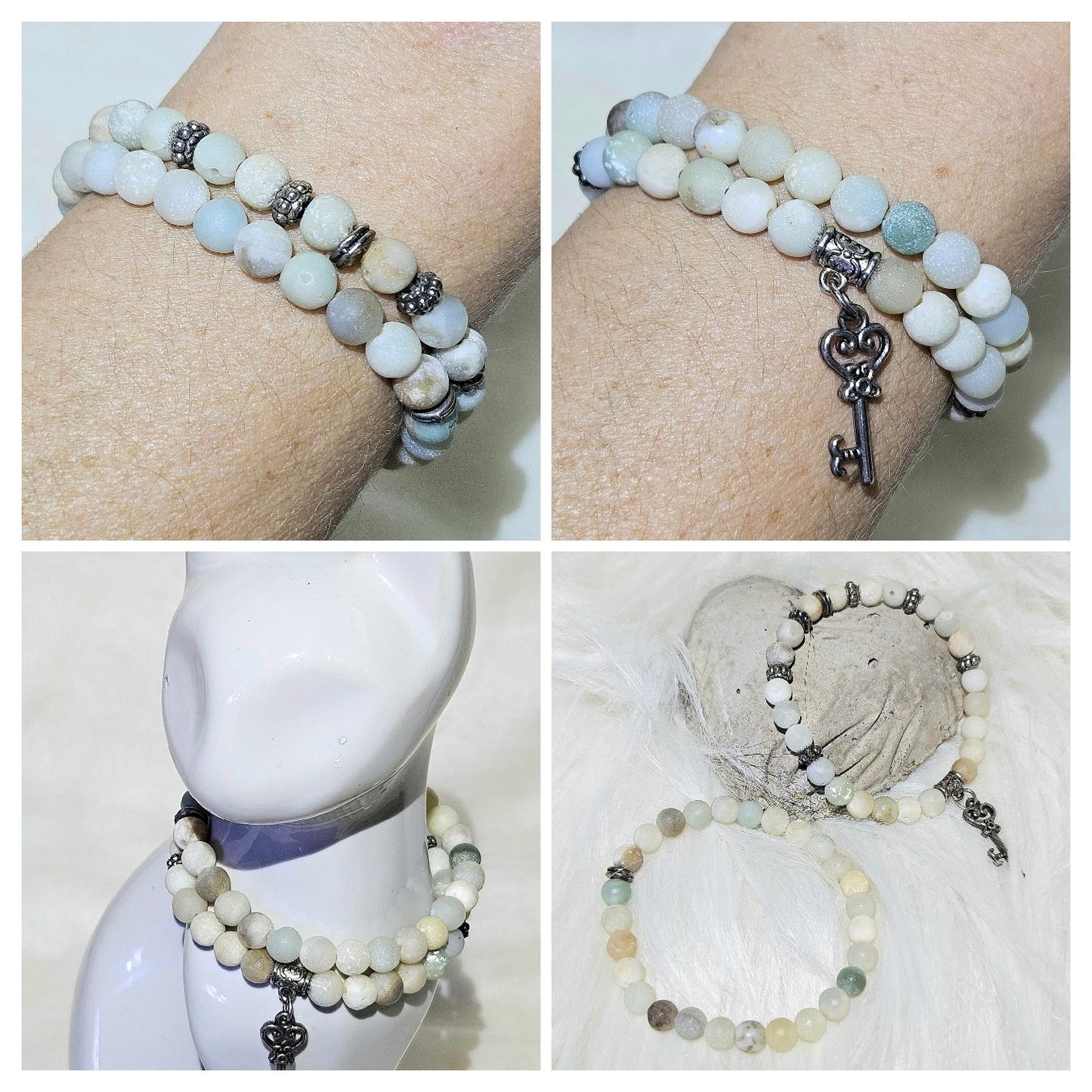Bracciali & Braccialetti: Amazonit-Set Armk. - Spendenaktion – Nuovo (secondo la descrizione) da Unterkulm venduto da Nachtigall