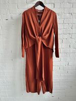ZARA Set in Ziegelrot (Bluse & Hose) / S / M