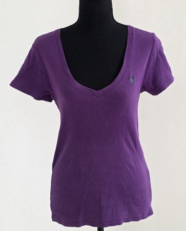 Damen T-Shirt Violett Ralph Lauren Grösse M