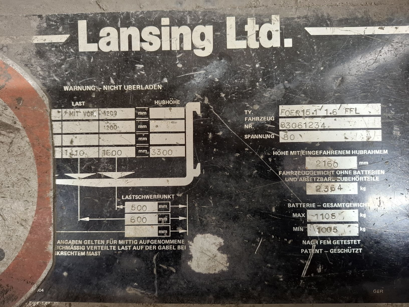 Gabelstapler & Hubwagen: Lansing Stapler mit Drehkranz – Defekt aus Zell LU von Prijos 2