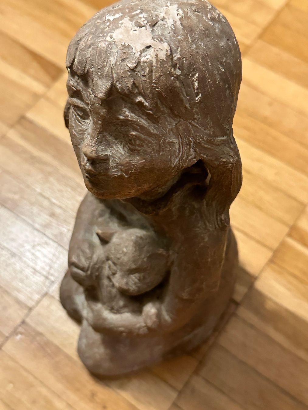 Statuette: Mädchenfigur mit Katze auf dem Schoss – Usato da Zürich venduto da marusapulmi 4