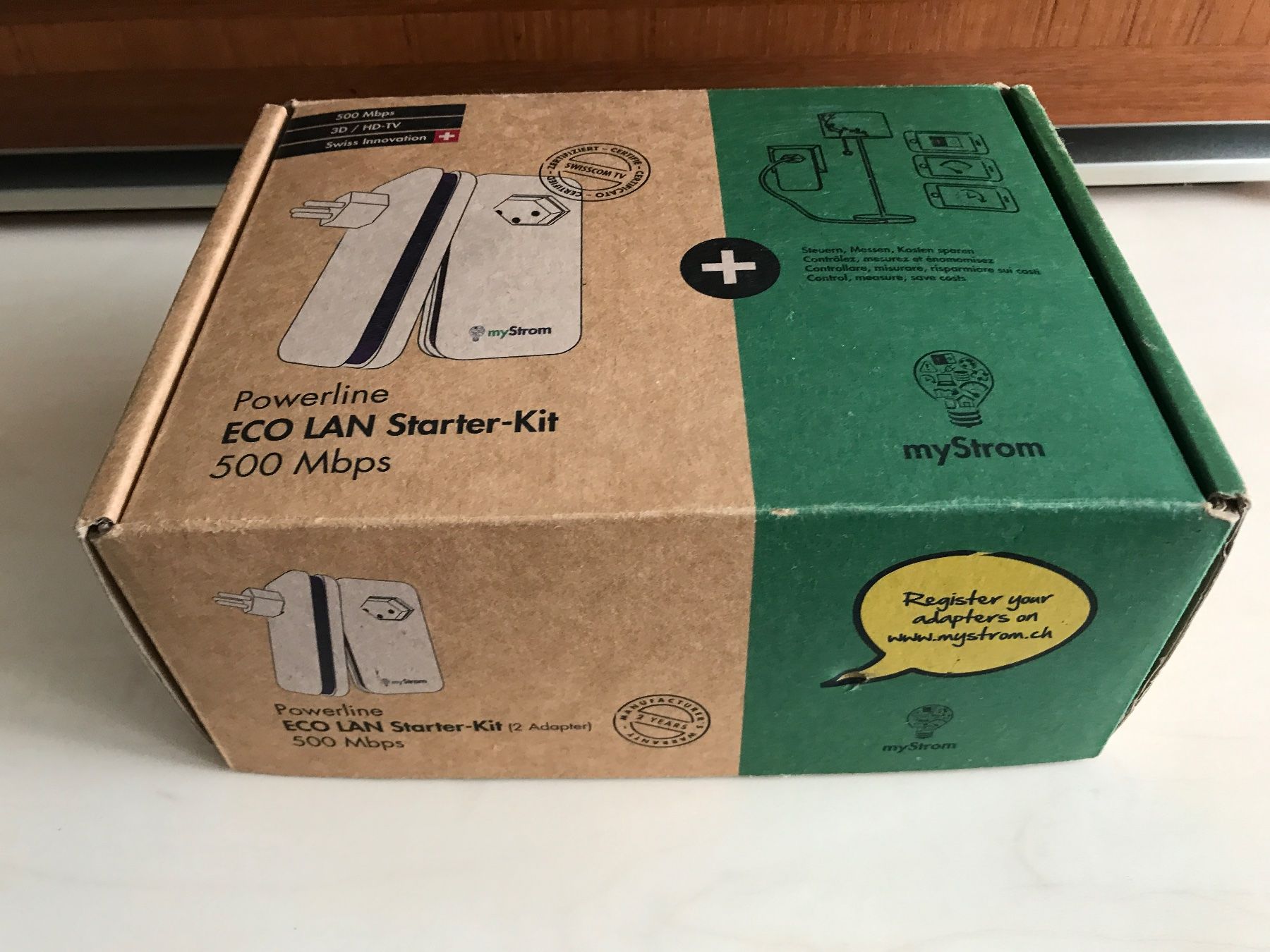 myStrom Lecteurs & Adaptateurs: Powerline ECO LAN Starter-Kit 500 Mbps my Strom – Neuf avec emballage d'origine à Russikon par Pshalom