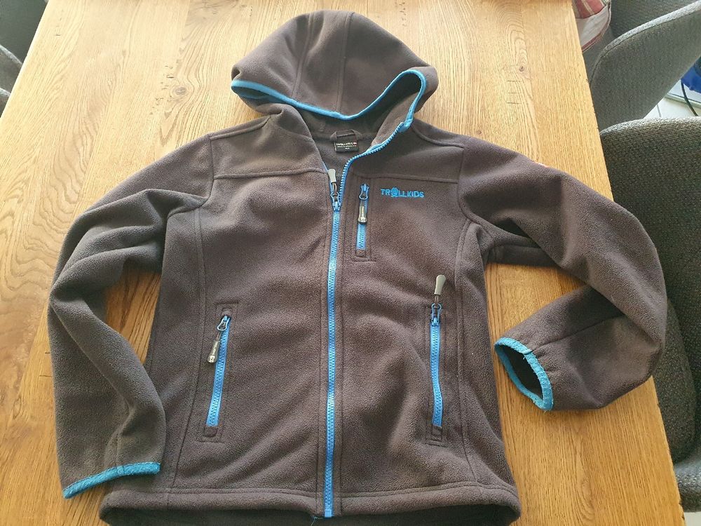 Gilet Narvik Trollkids Extérieur Mixte Enfant - Imperméable, Coupe-Vent | Doublure Polyster Chauffante | Capuche Amovible