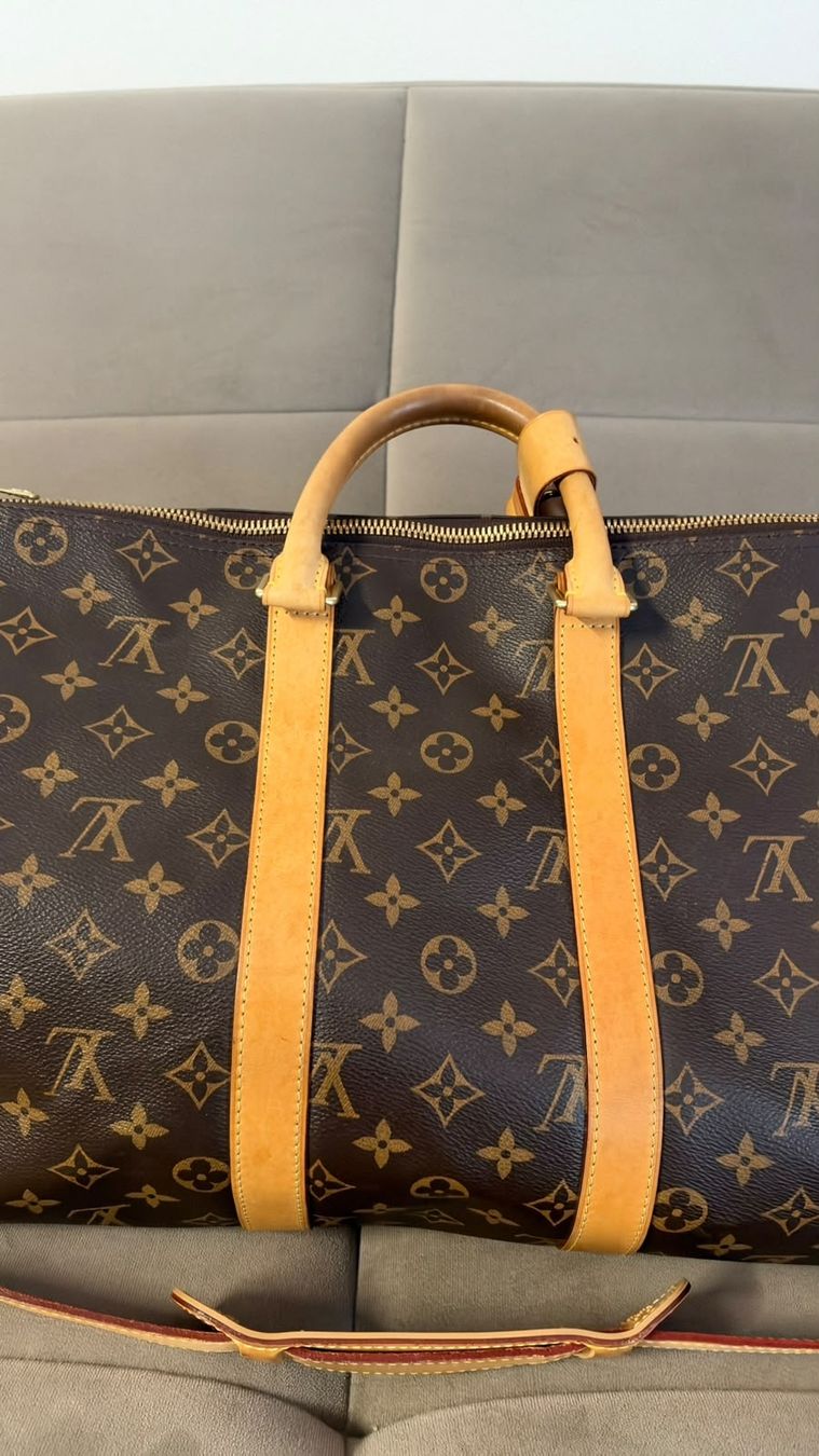 Louis Vuitton Taschen: Louis Vuitton Keepall 45 Koffer – Gebraucht aus Lugano von LVMHI 1