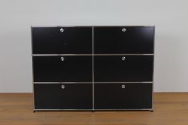 USM Haller Highboard Graphitschwarz