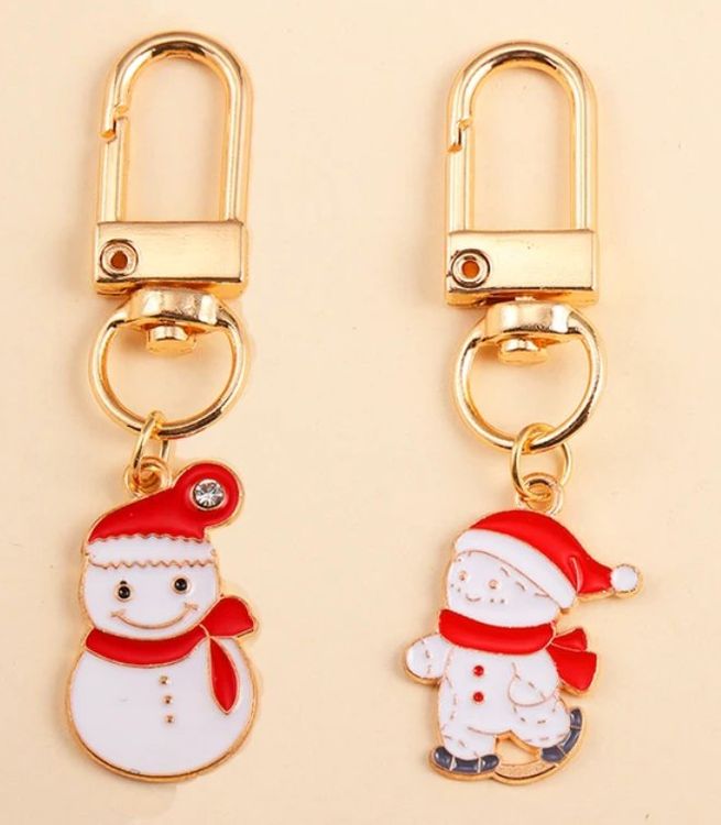 48 Porte-Clés Bonhomme De Neige Et Sapin De Noël En Silicone - Déco Cadeaux Festifs