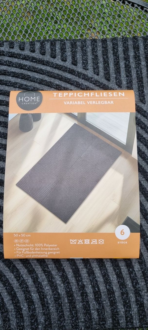 Teppiche: Teppichfliesen grau 6 Stk. neu ovp 50x50cm – Neu (gemäss Beschreibung) aus egliswil von Maggy6 2