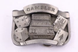 1992 Gambler Gürtelschnalle Vintage Made In USA