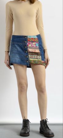 Mini-jupe en jeans Desigual