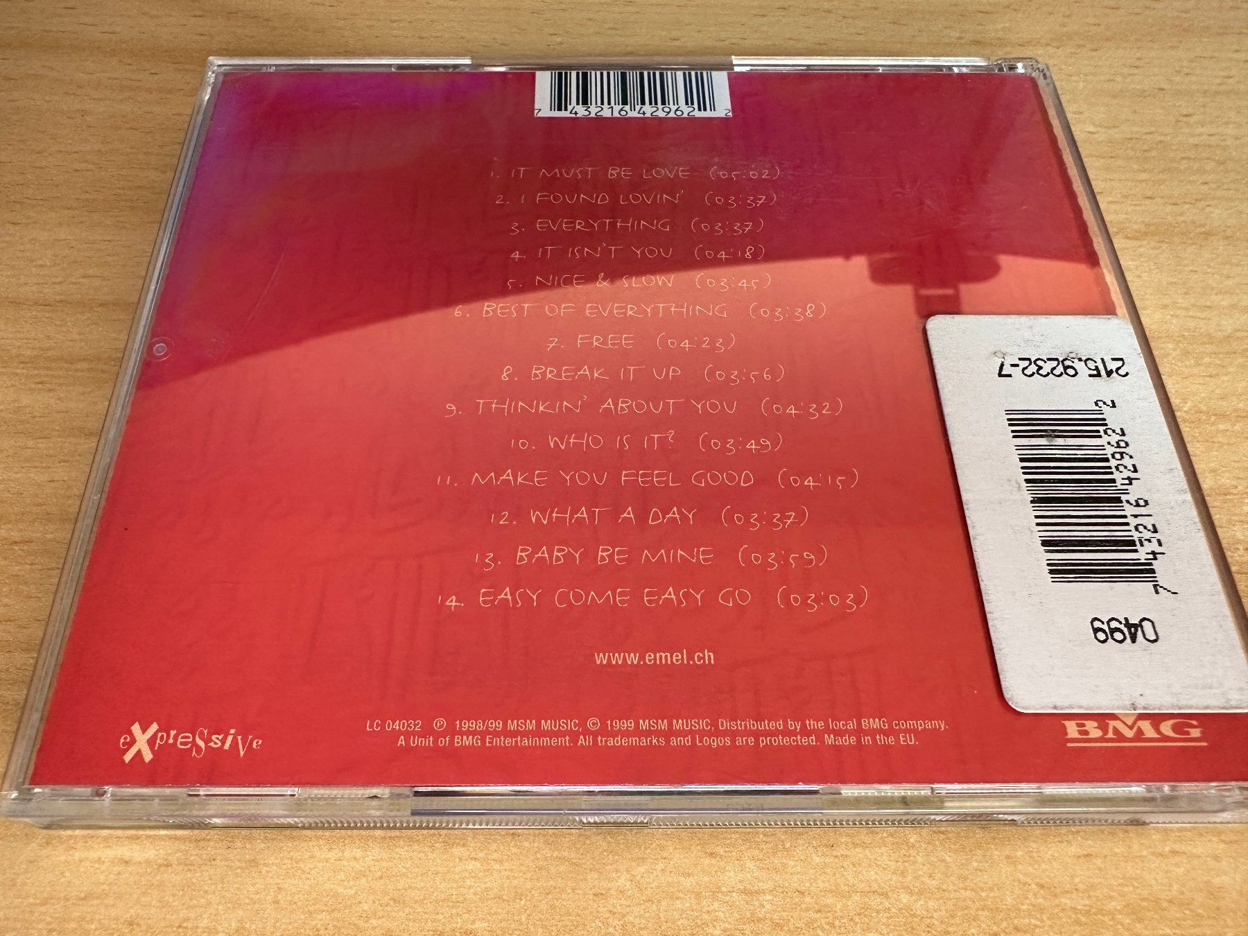 CD: Emel – Free – Usato da Rikon im Tösstal venduto da Alpenmutz 1