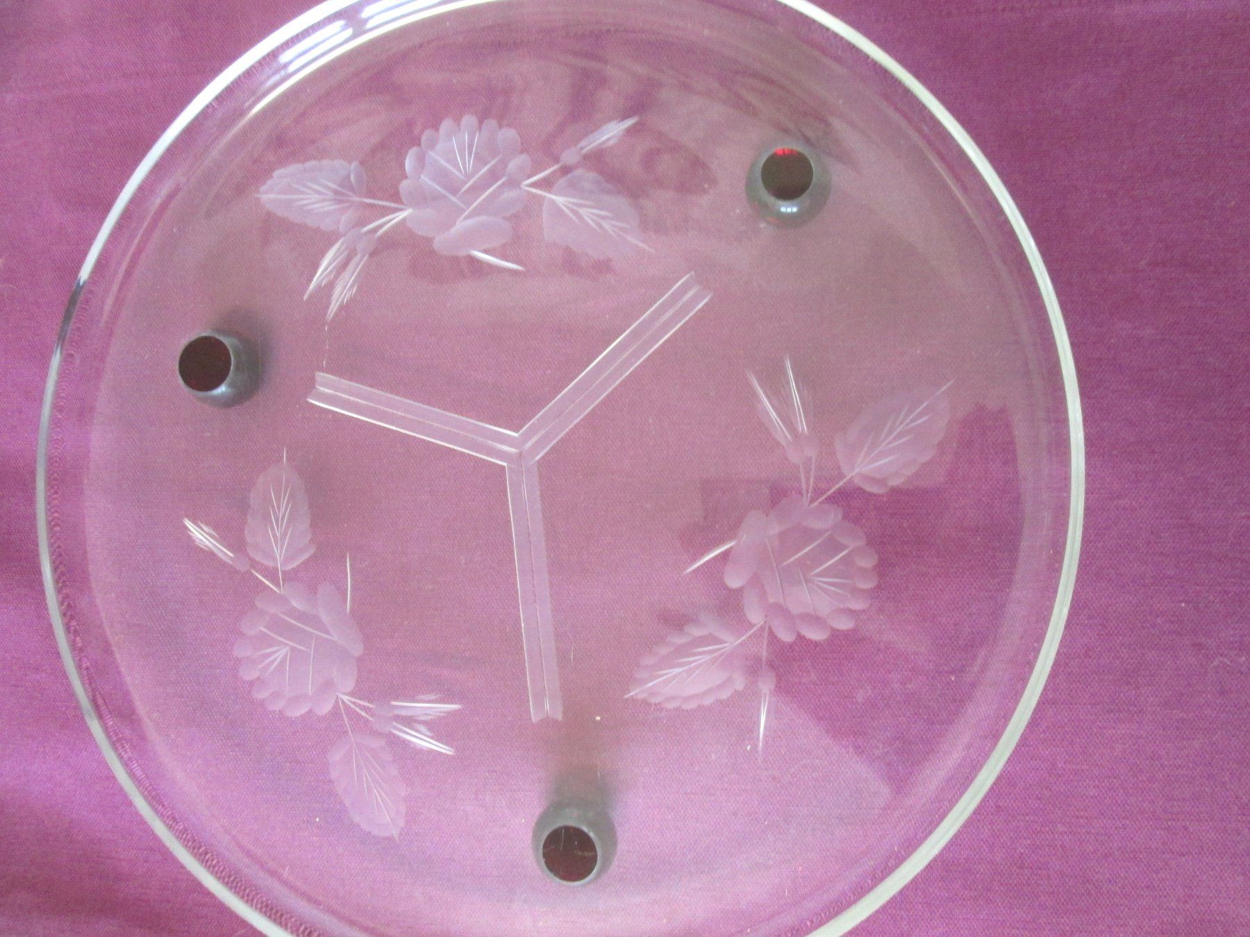 Piatti di portata: Tortenplatte aus Glas, alt – Usato da Sementina venduto da babucia