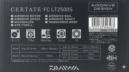 Daiwa Certate FC LT2500S  Made in Japan - Wie neu in OVP