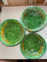 7 Osterkörbchen mit Gras