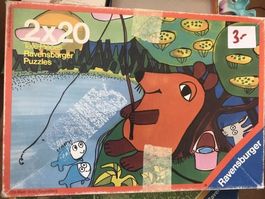 Puzzle Ravensburger die Maus 2 x 20 komplett