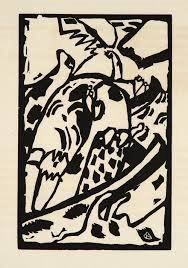 Xilografie: Wassily Kandinsky, Original Holzschnitt – Usato da Einsiedeln venduto da artgallery59 7