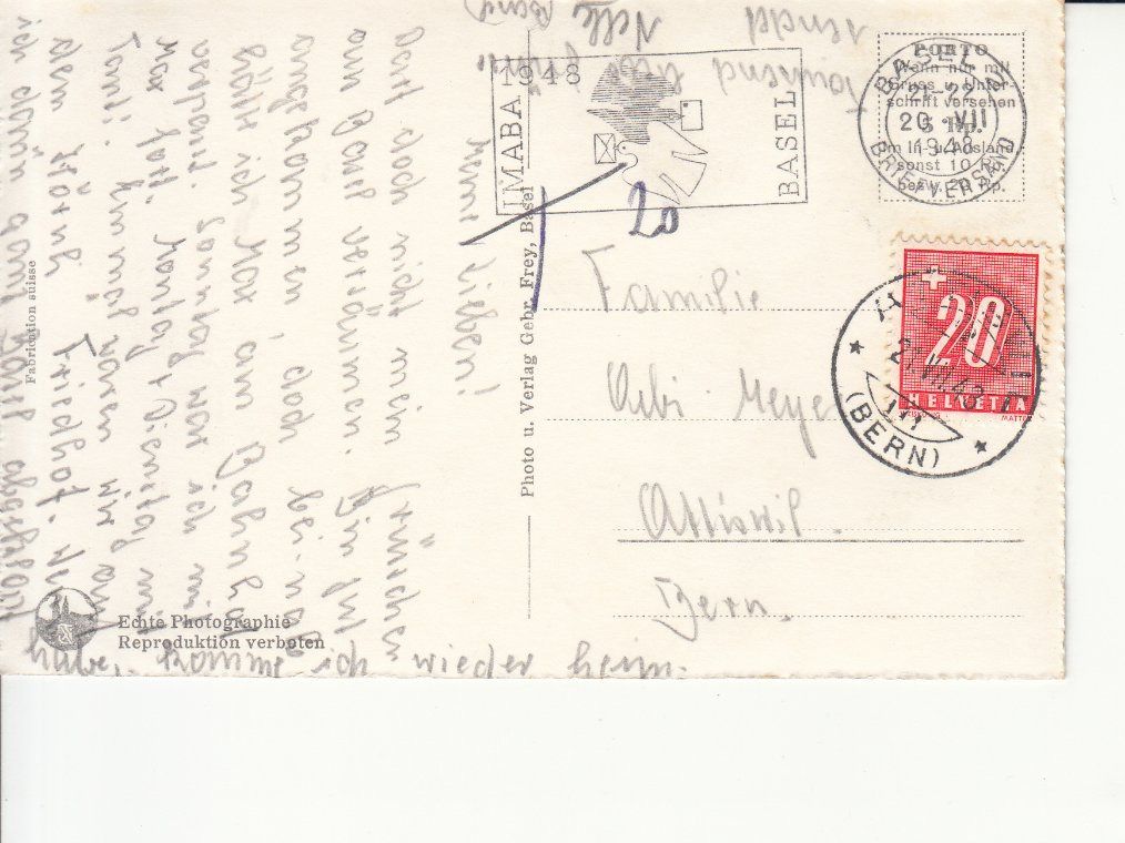 Cartoline postali: Basel Spalentor 1948 – Usato da Bürglen TG venduto da StampGraf 1