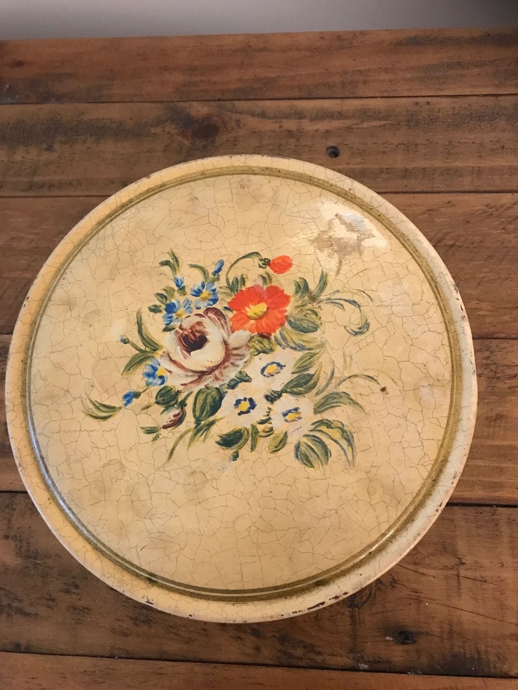 Barattoli: Alte Blechdose Blumenmotiv – Usato da Rapperswil SG venduto da cosiba01