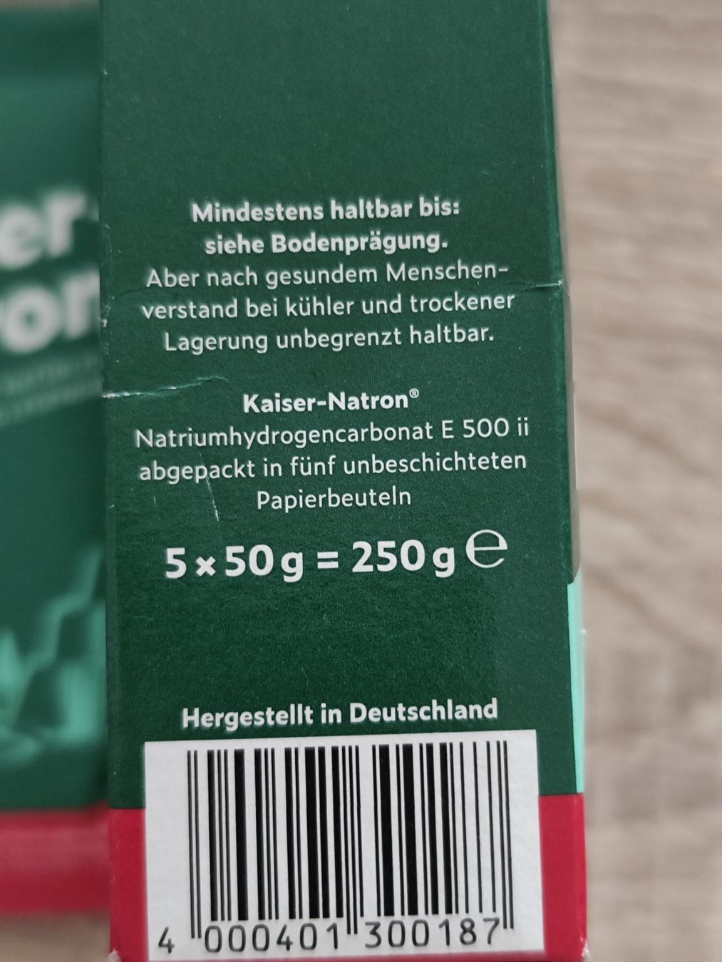 Cibi & Specialità: Kaiser Natron 4 Beutel a 50g – Nuovo (secondo la descrizione) da Fislisbach venduto da Flohmarkt.- 2