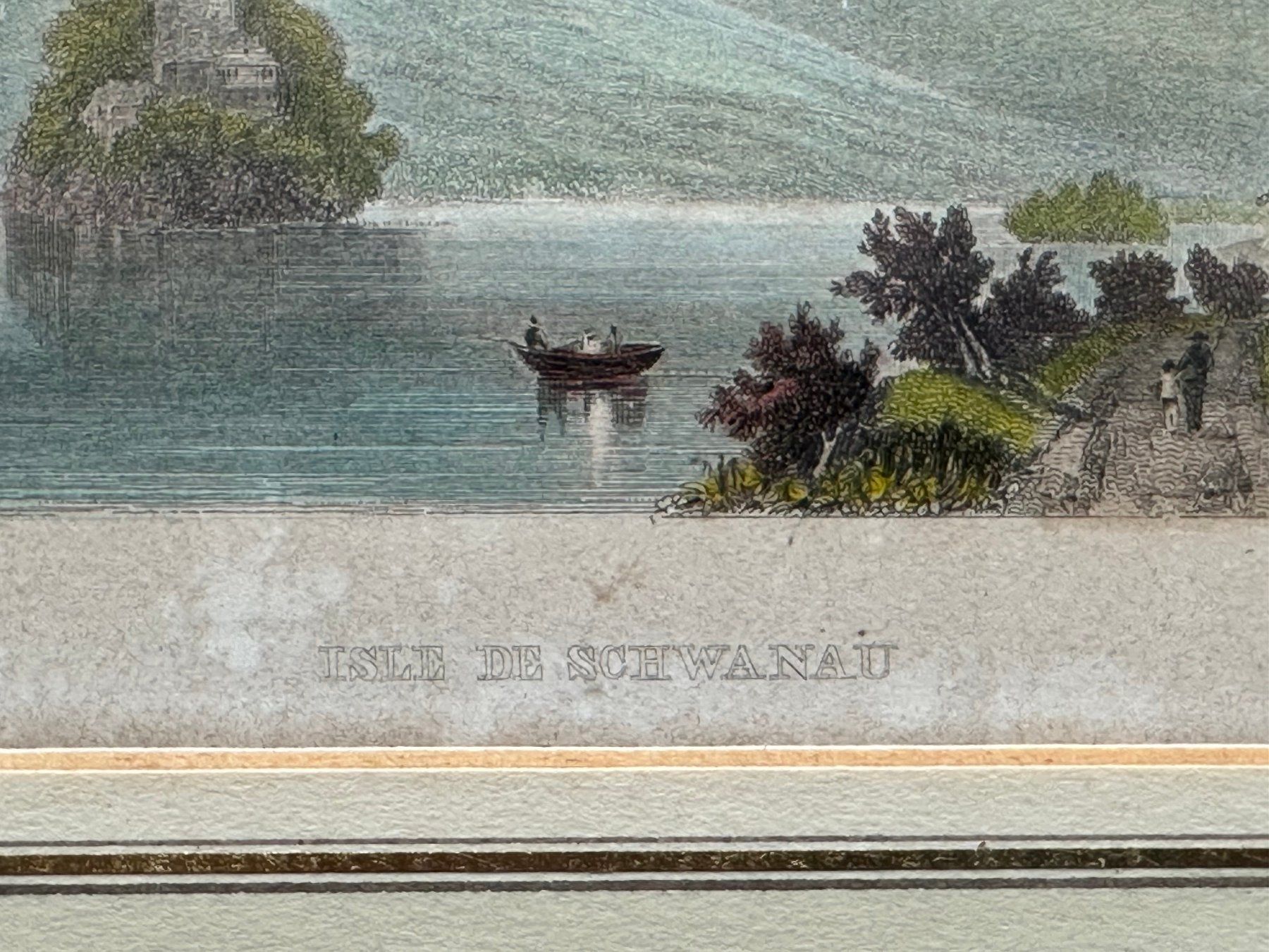 Stiche: Antiker Stich Insel Schwanau – Gebraucht aus Adligenswil von e17s15 1