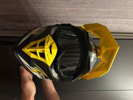 Motocross Helm Lazer schwarz gelb Grösse M guter Zustand