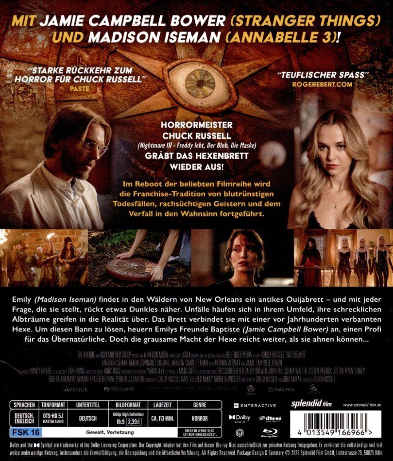 Tutti i DVDs: Witchboard Bluray - Neuheit! – Nuovo (secondo la descrizione) da Uzwil venduto da visions77 1