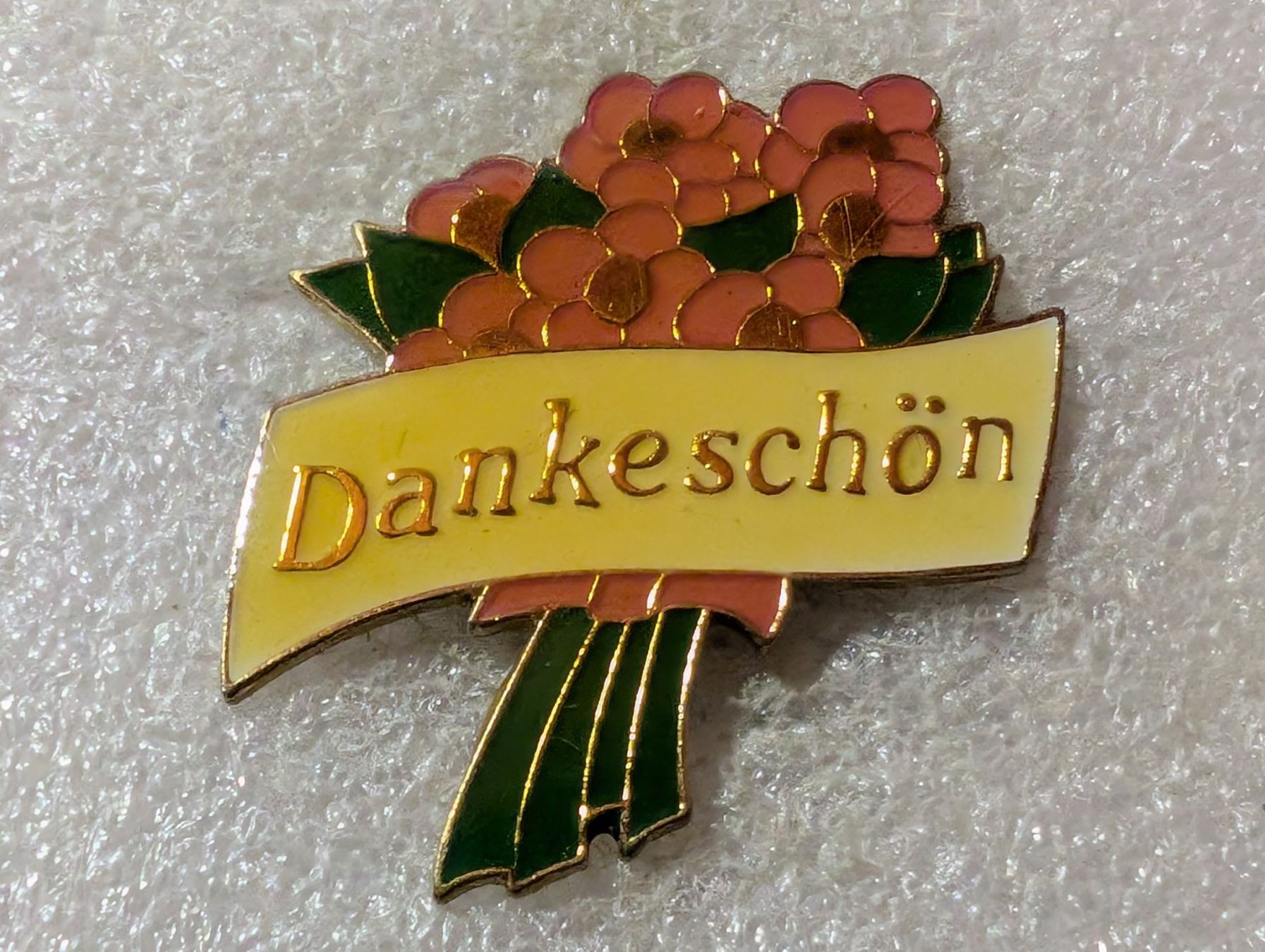 Placchette & Badge: Ansteckpin 29: Dankeschön Blumen – Usato da Oppligen venduto da Pin-Fall-Shop
