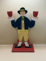 Bougeoir en bois IKEA Swedish Man vintage