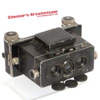 Heidoscop Stereokamera mit Rollfilmmagazin, Zeiss Tessar
