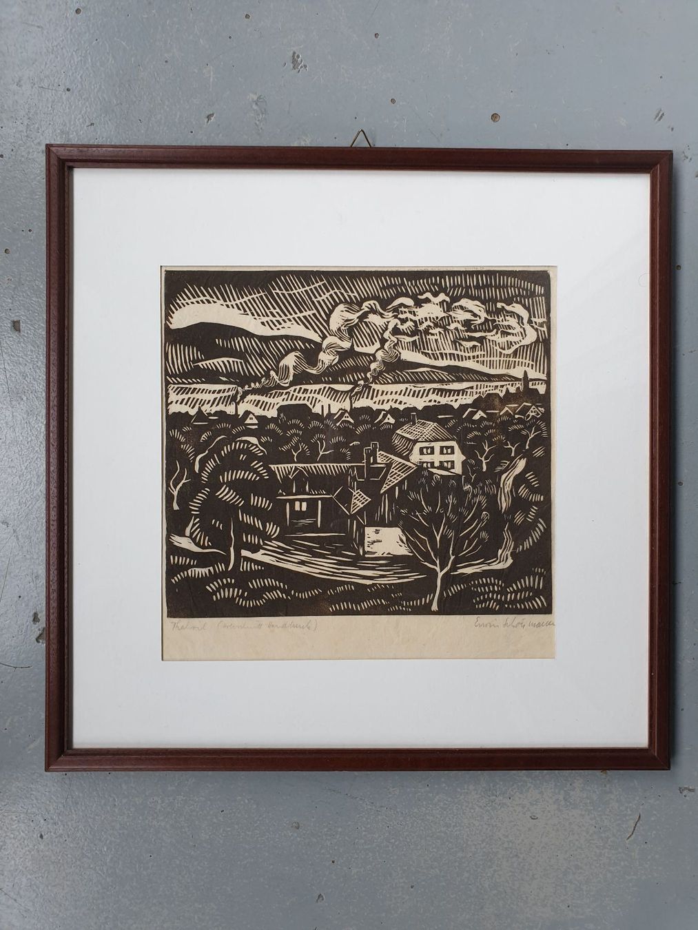 Xilografie: Holzschnitt/ Erwin Schönmann – Usato da Zürich venduto da B-Rock 1