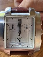 Tissot Herren Uhr Chronograph Lederarmband Stahl Gehäuse