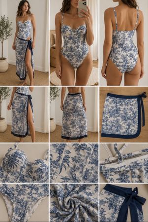 Maillot de bain 1 pièce + paréo assorti – Taille M - Neuf