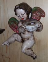 Engel Figur Bozener Keramik, Vintage