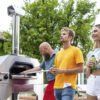 35% off, four Pizza inox Titan 6 pizze GAS & Chariot, Italie
