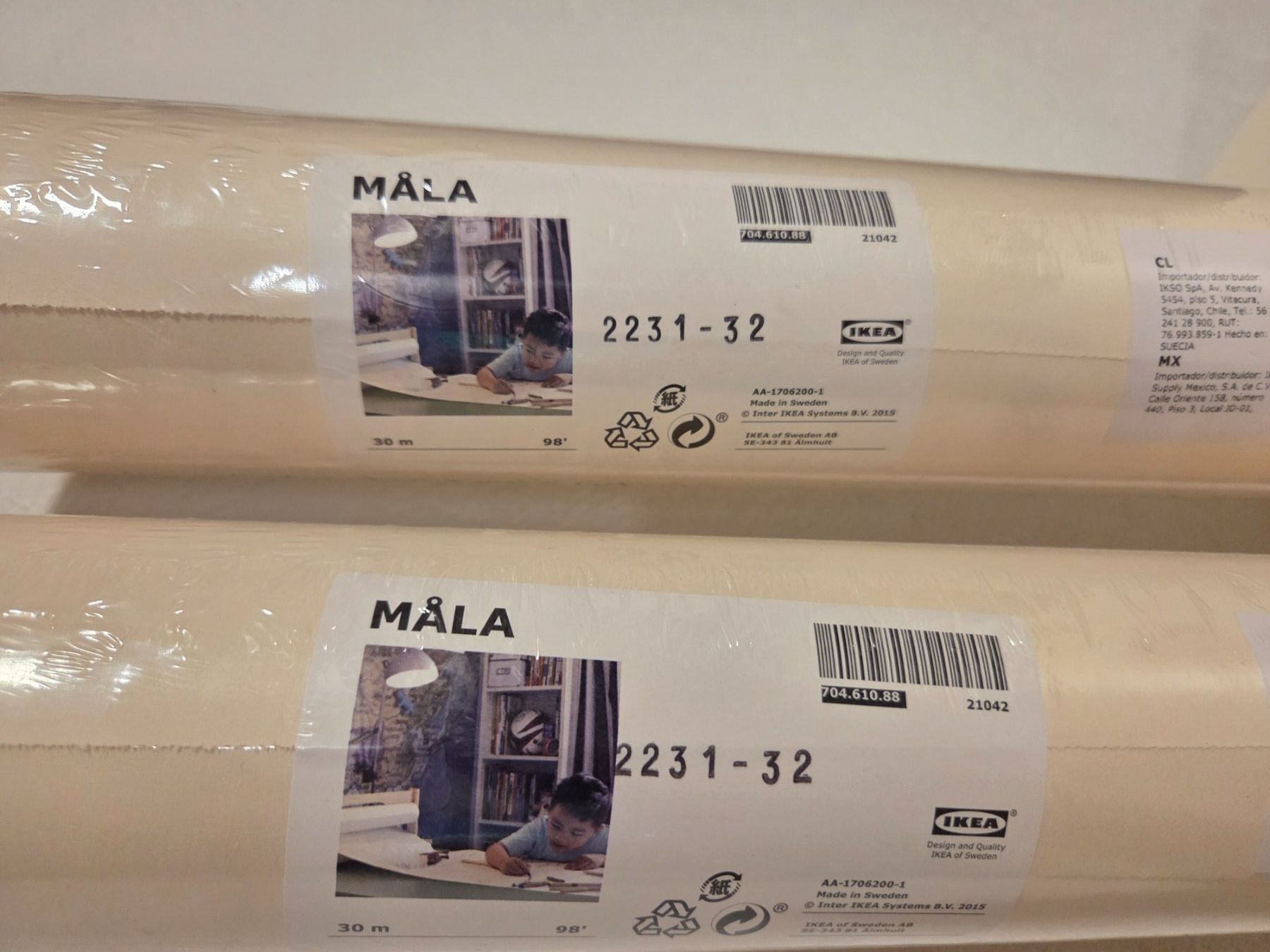 Carta: IKEA Mala Zeichenpapier 2 Rollen 30 Meter – Nuovo e nell'imballaggio originale da Tuggen venduto da animal05 1
