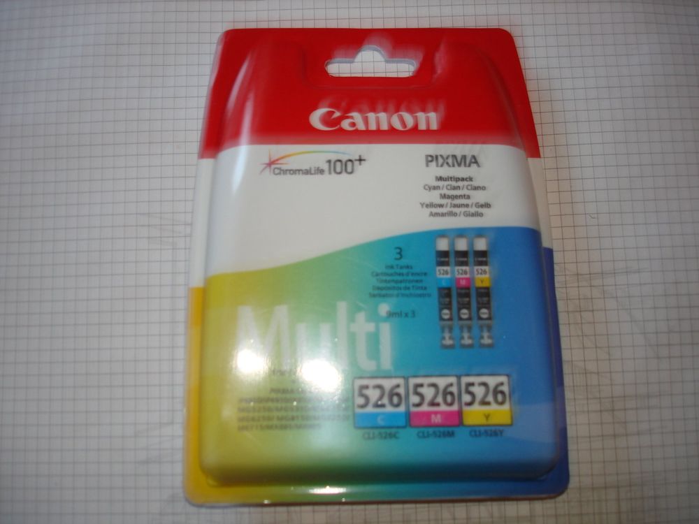 Canon Pixma CLI-526 Multipack (Cyan, Magenta, Yellow) (Neu und ...