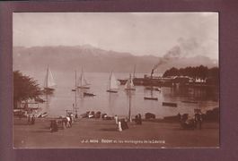 LAUSANNE - Ouchy - Port - Bateau CGN - 1918