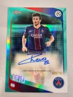 JOÃO NEVES 2025-26 Topps Chrome UCC Aqua auto/199 Paris SG